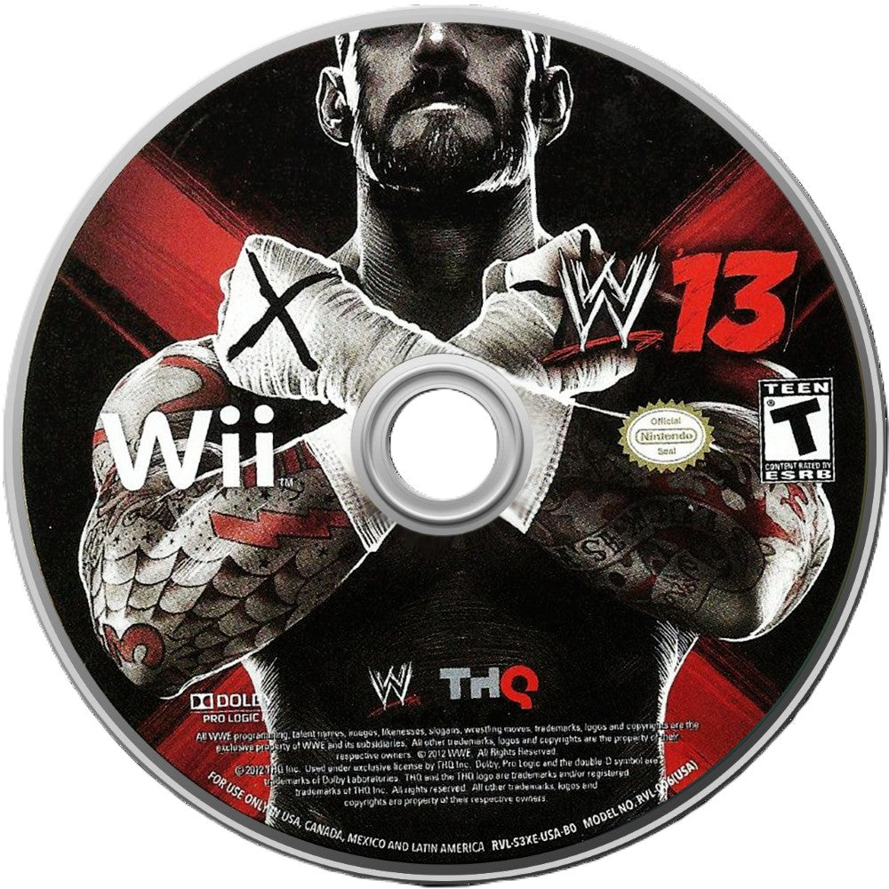 WWE '13 Wii - Video Game - Used - CaveGamers - Image 3
