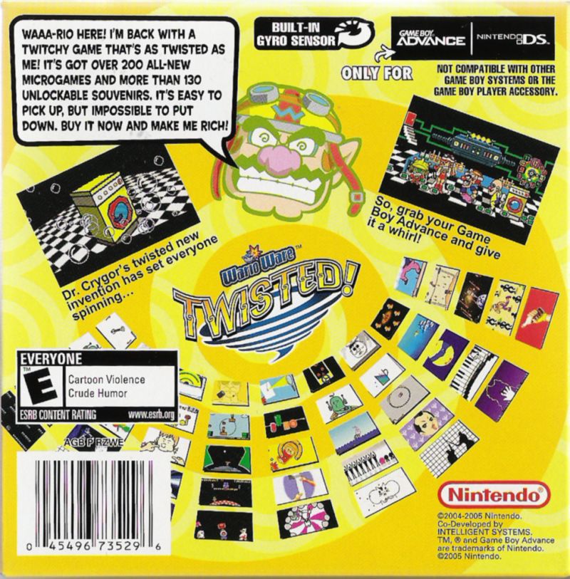 WarioWare: Twisted! Game Boy Advance - Video Game - Used - CaveGamers - Image 2