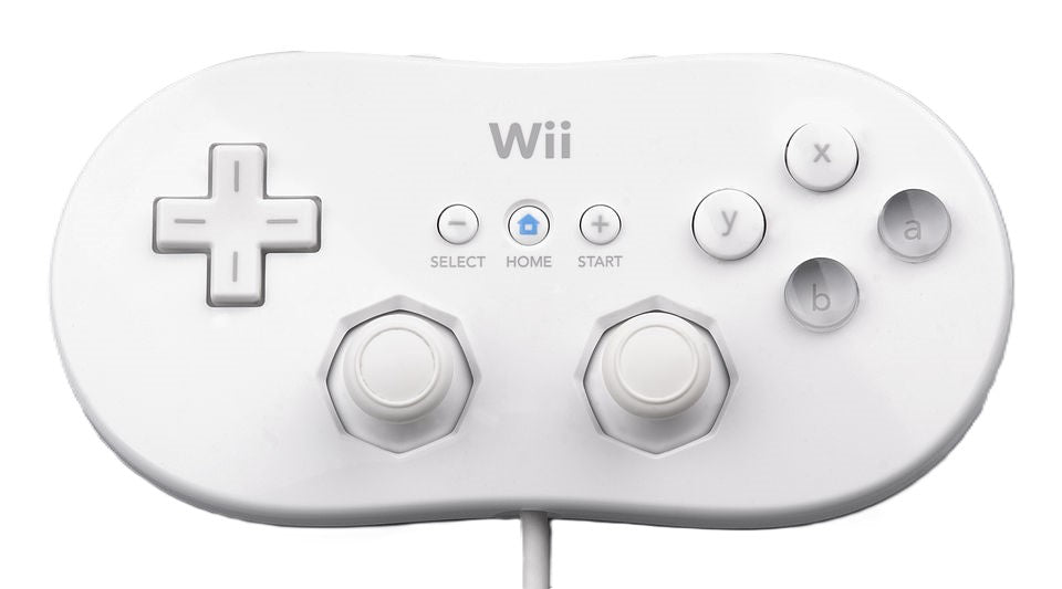 Wii Classic Controller - White - Video Game Accessory - Used - CaveGamers
