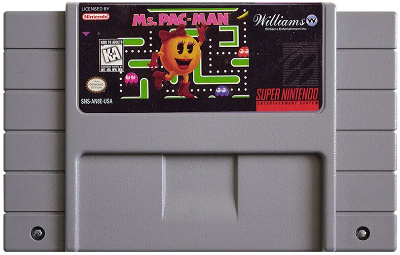 Ms. Pac-Man SNES - Video Game - Used - CaveGamers - Image 3