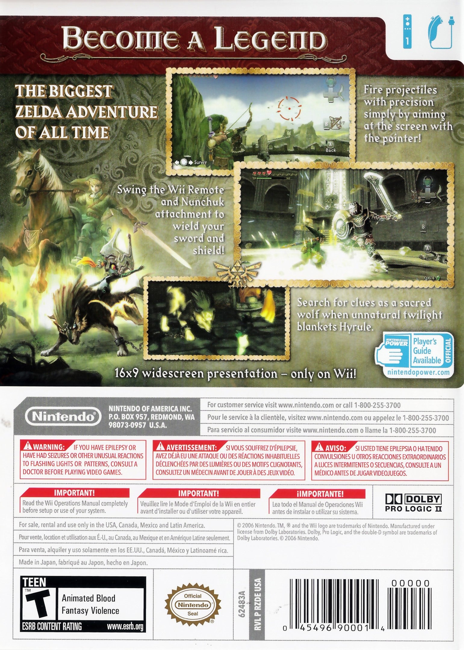 The Legend of Zelda: Twilight Princess Wii - Video Game - Used - CaveGamers - Image 2
