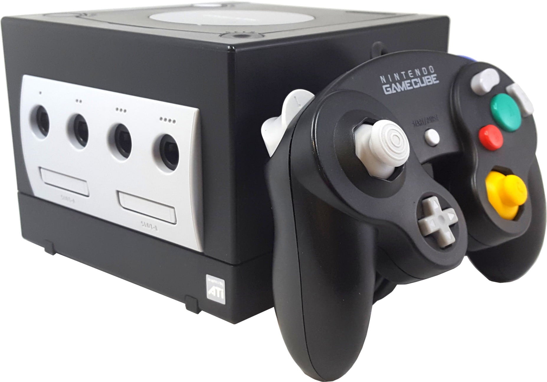 Nintendo GameCube Console - Jet Black - Video Game System - Used - CaveGamers