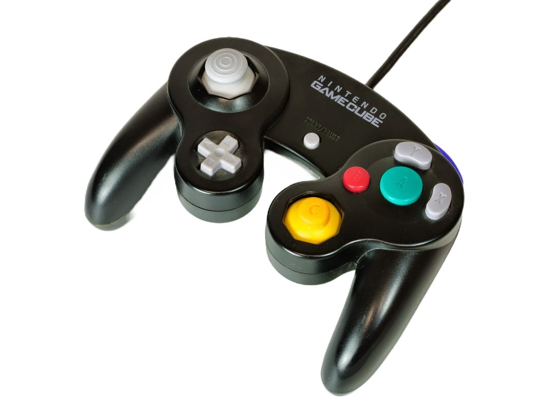 GameCube Controller- Jet (Black) - Video Game Accessory - Used - CaveGamers