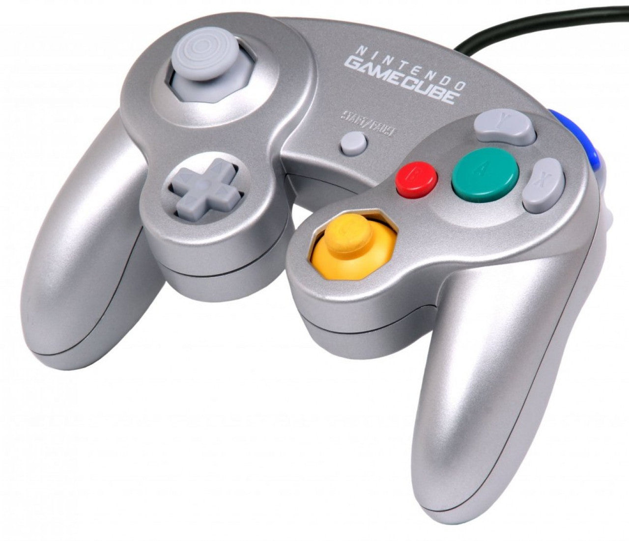 GameCube Controller - Platinum (Silver) - Video Game Accessory - Used - CaveGamers
