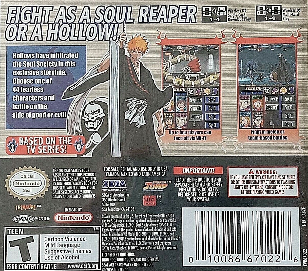 Bleach: Dark Souls DS - Video Game - Used - CaveGamers - Image 2