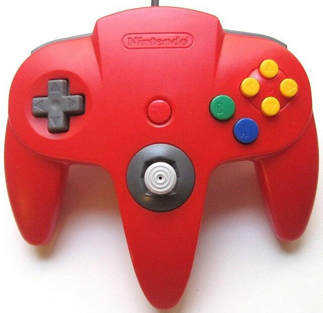 Nintendo 64 Controller - Red N64 - Video Game Accessory - Used - CaveGamers