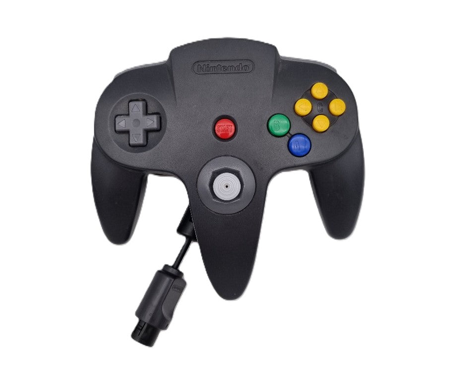Nintendo 64 Controller - Black N64 - Video Game Accessory - Used - CaveGamers