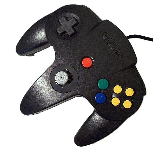Nintendo 64 Controller - Black N64 - Video Game Accessory - Used - CaveGamers - Image 2
