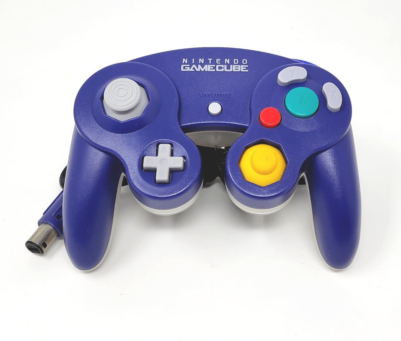 GameCube Controller - Indigo and Clear - Video Game Accessory - Used - CaveGamers