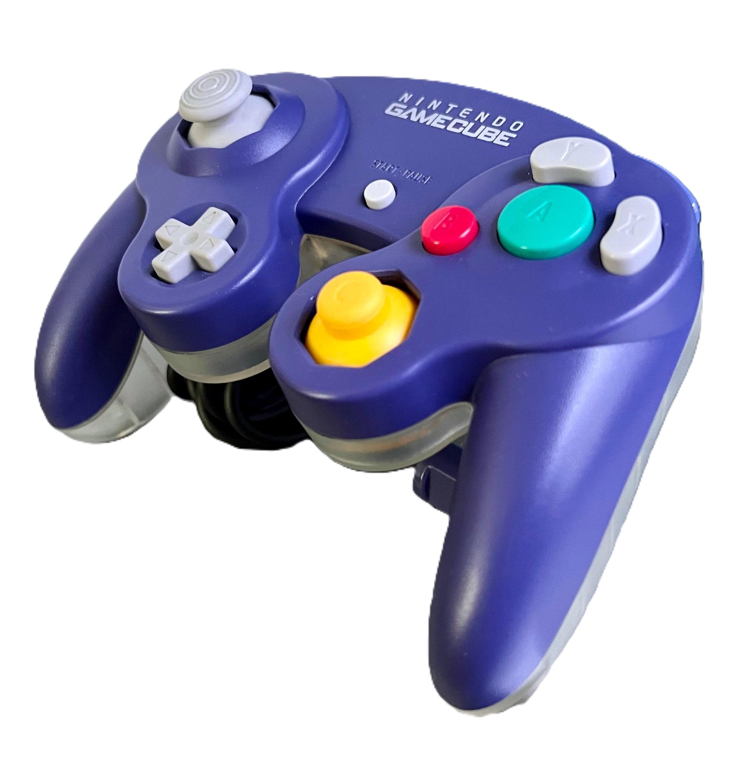 GameCube Controller - Indigo and Clear - Video Game Accessory - Used - CaveGamers - Image 2