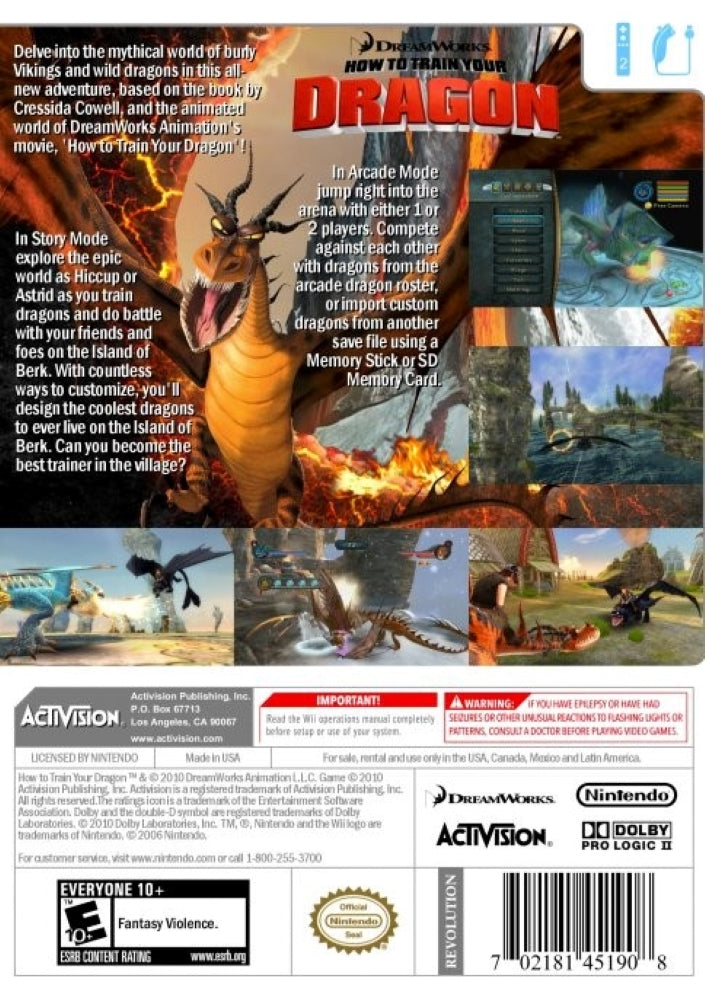 How to Train Your Dragon Wii - Video Game - Used - CaveGamers - Image 2