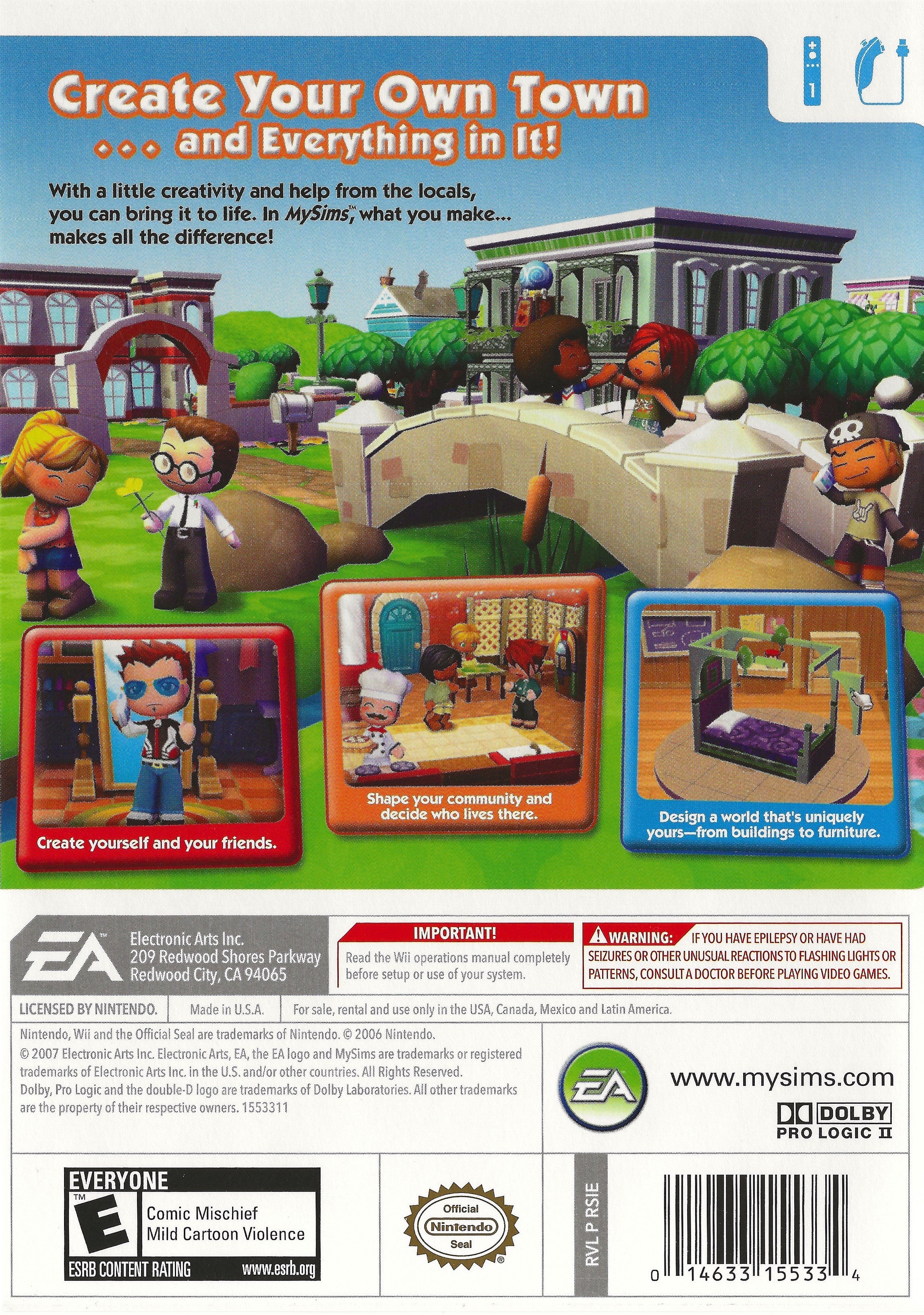 MySims Wii - Video Game - Used - CaveGamers - Image 2
