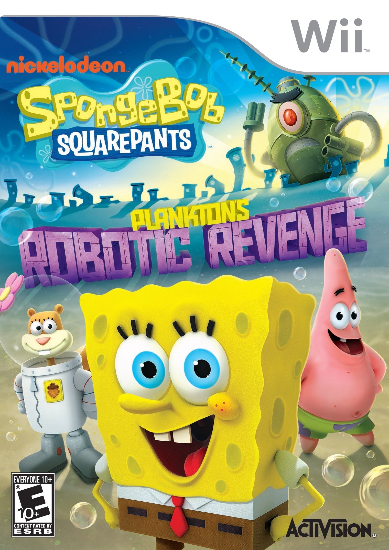 SpongeBob SquarePants: Plankton's Robotic Revenge Wii - Video Game - Used - CaveGamers