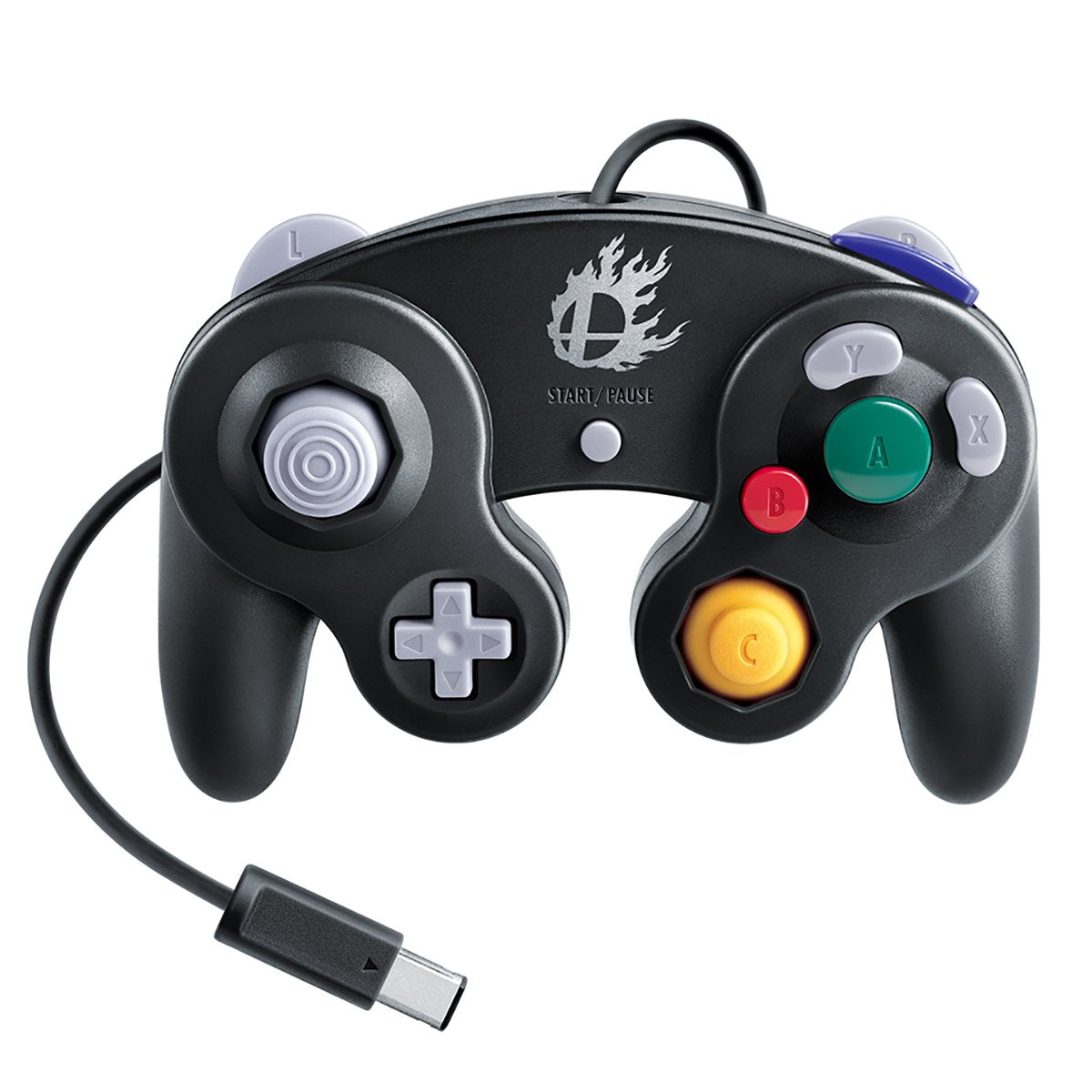 GameCube Controller - Super Smash Bros. Edition Black - Video Game Accessory - Used - CaveGamers