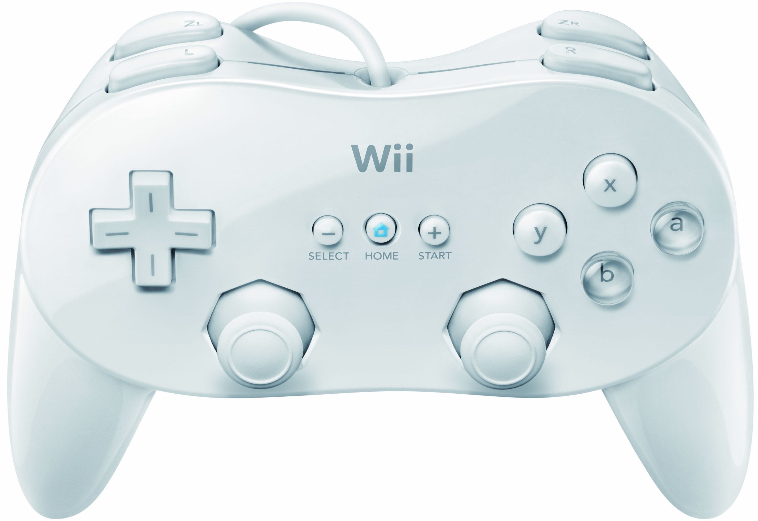 Wii Classic Controller Pro - White - Video Game Accessory - Used - CaveGamers