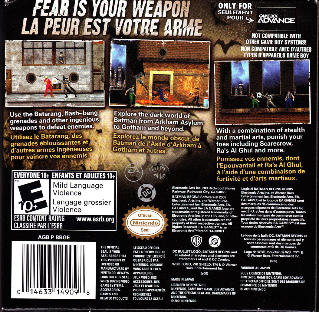 Batman Begins Game Boy Advance - Video Game - Used - CaveGamers - Image 2
