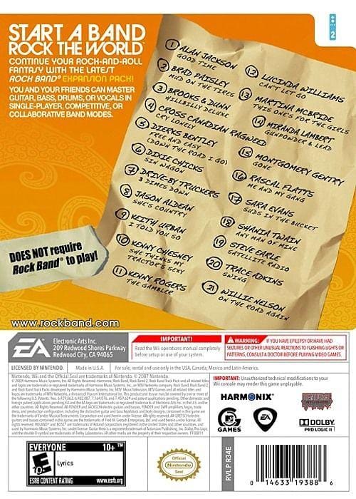 Rock Band: Country Track Pack