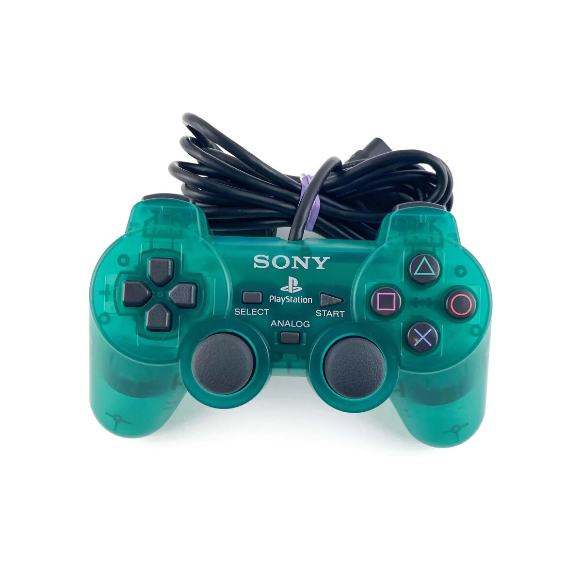PlayStation 2 Dualshock 2 Controller - Emerald PS2 - Video Game Accessory - Used - CaveGamers