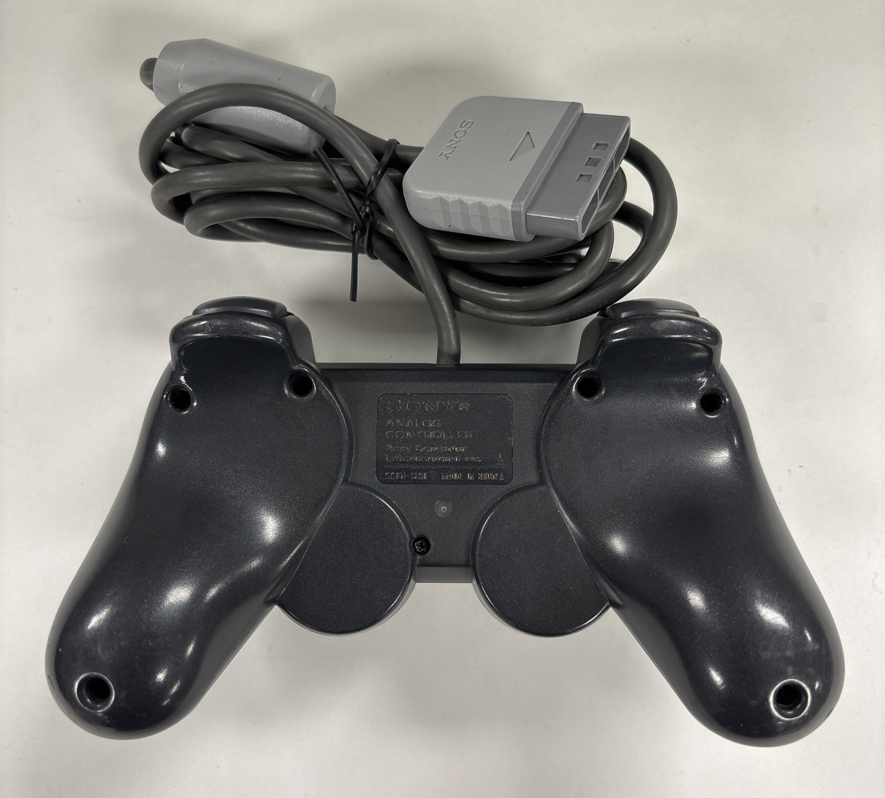 Playstation Dualshock Analog Controller - Dark Gray - Video Game Accessory - Used - CaveGamers - Image 2