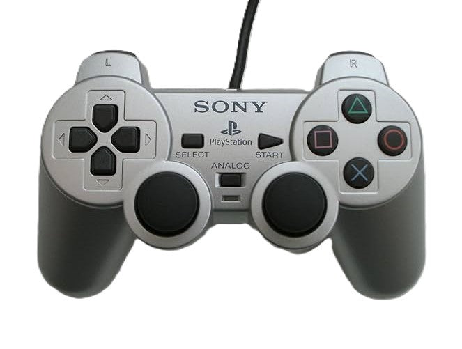 Playstation 2 Dualshock 2 Controller - Silver PS2 - Video Game Accessory - Used - CaveGamers - Image 2