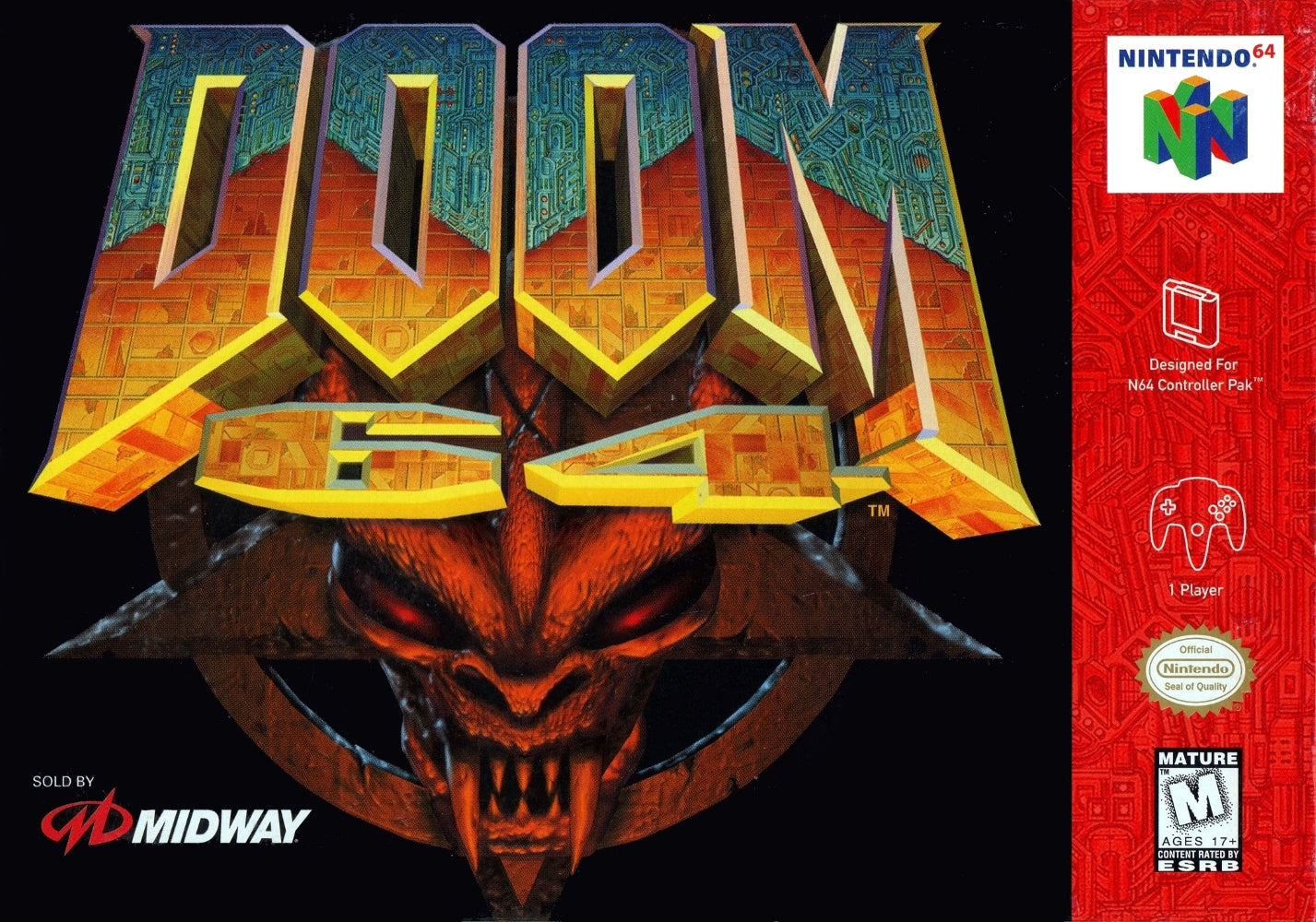 Doom 64 N64 - Video Game - Used - CaveGamers