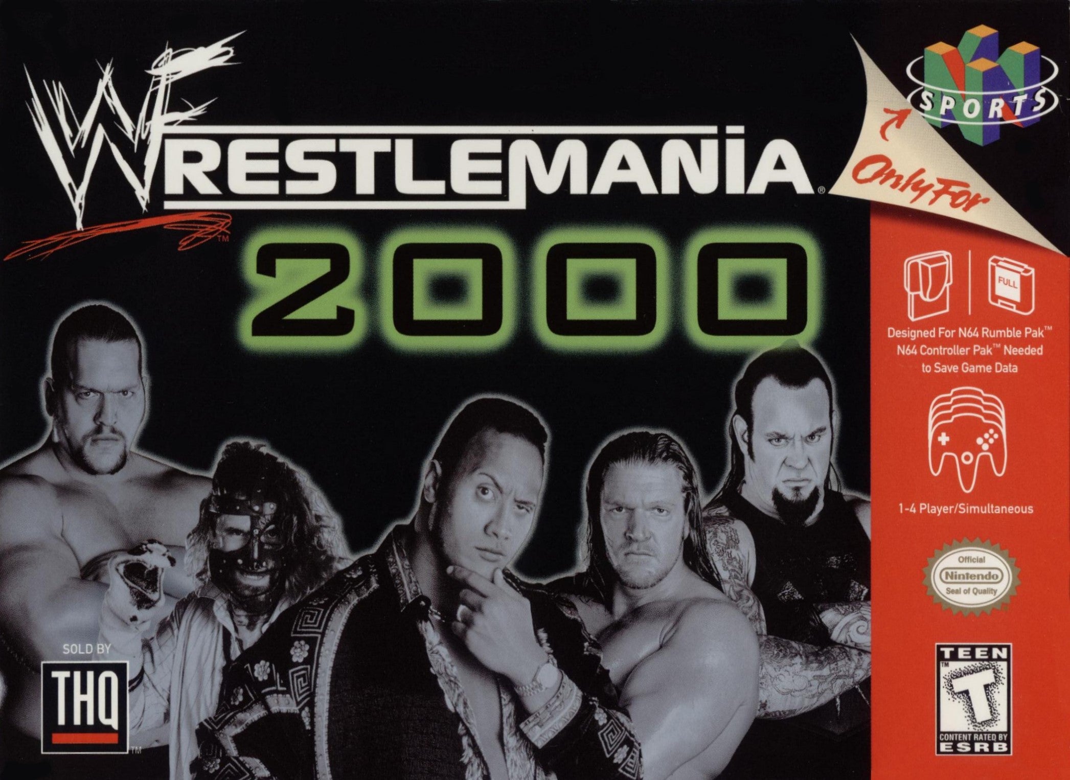 WWF Wrestlemania 2000 N64 - Video Game - Used - CaveGamers