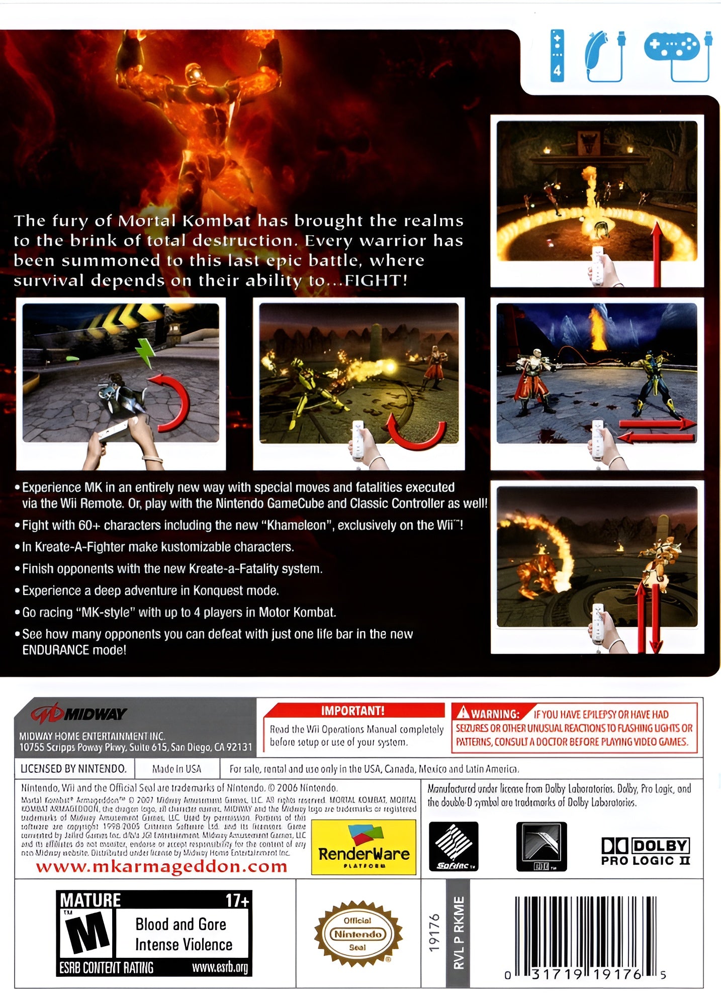 Mortal Kombat Armageddon Wii - Video Game - Used - CaveGamers - Image 2