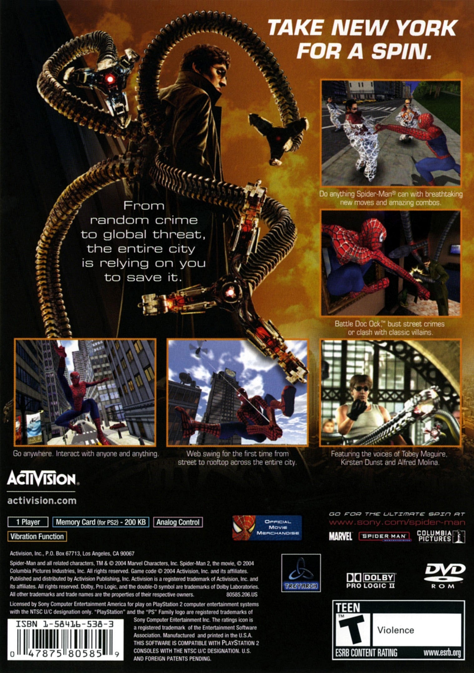 Spider-Man 2 PS2 - Video Game - Used - CaveGamers - Image 2