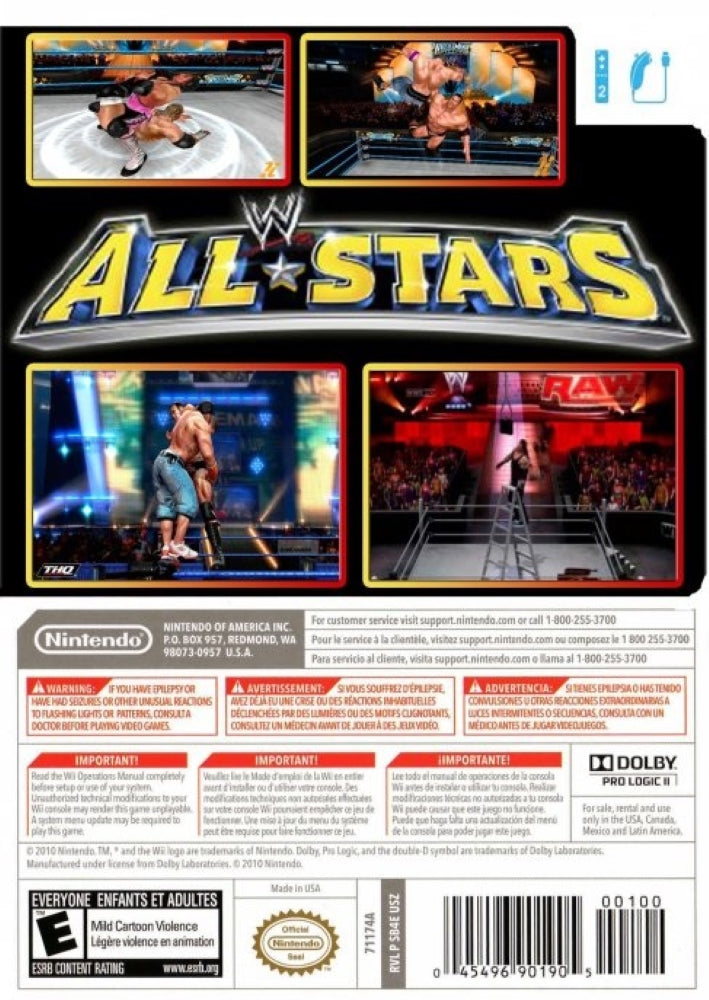 WWE All Stars Wii - Video Game - Used - CaveGamers - Image 2