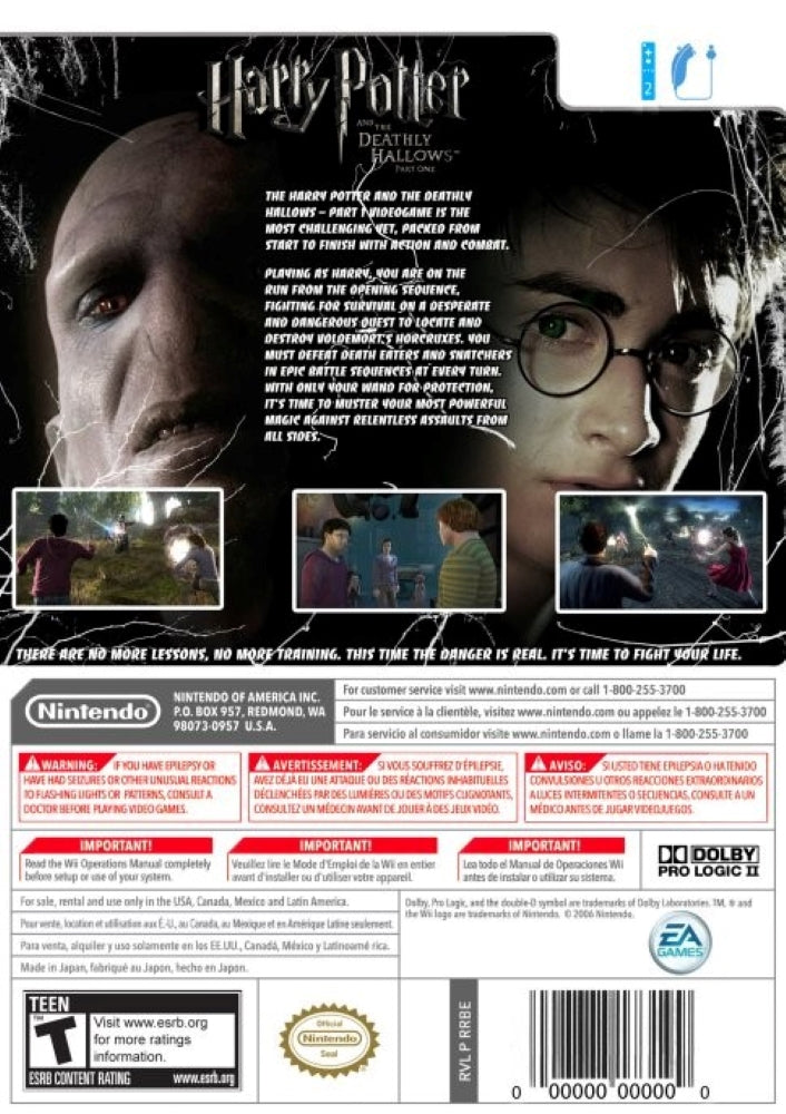 Harry Potter and the Deathly Hallows Part 1 Wii - Video Game - Used - CaveGamers - Image 2