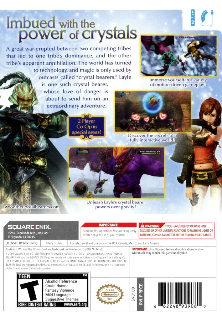 Final Fantasy Crystal Chronicles: Crystal Bearers Wii - Video Game - Used - CaveGamers - Image 2