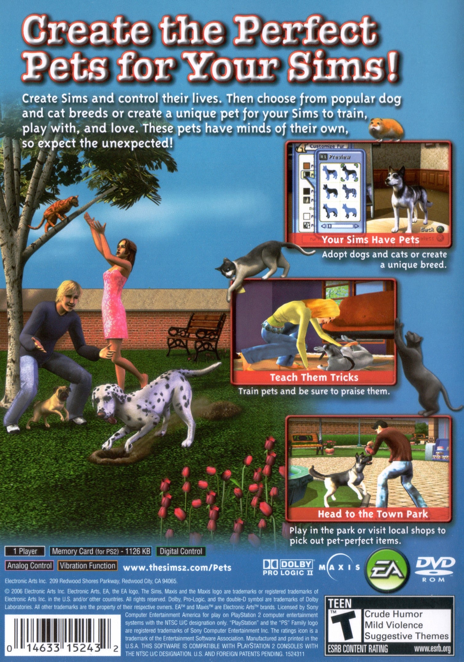 The Sims 2: Pets PS2 - Video Game - Used - CaveGamers - Image 2