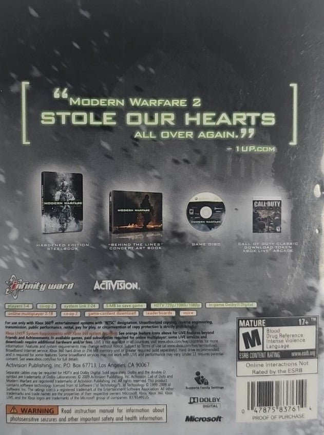Call of Duty: Modern Warfare 2 - Hardened Edition Xbox 360 - Video Game - Used - CaveGamers - Image 2