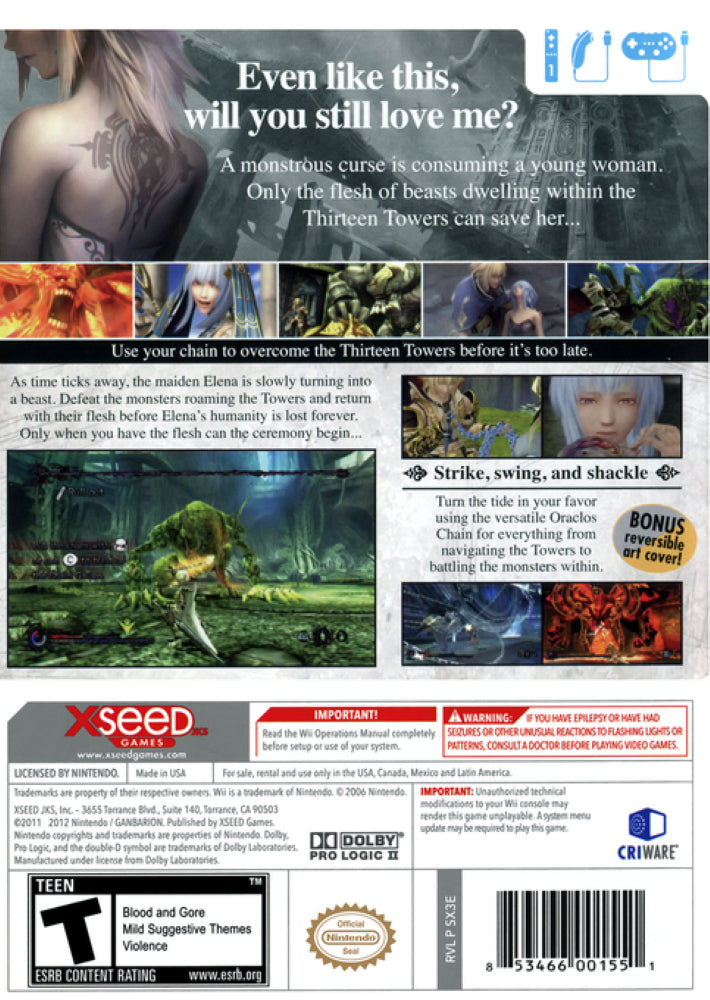 Pandora's Tower Wii - Video Game - Used - CaveGamers - Image 2
