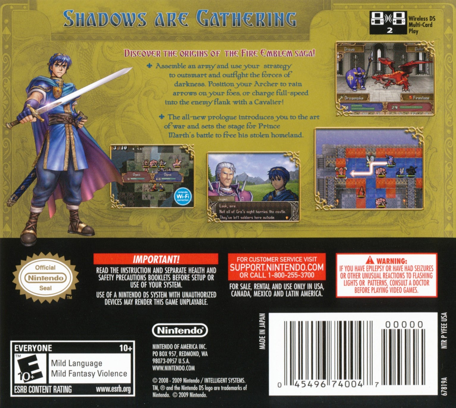 Fire Emblem: Shadow Dragon DS - Video Game - Used - CaveGamers - Image 2