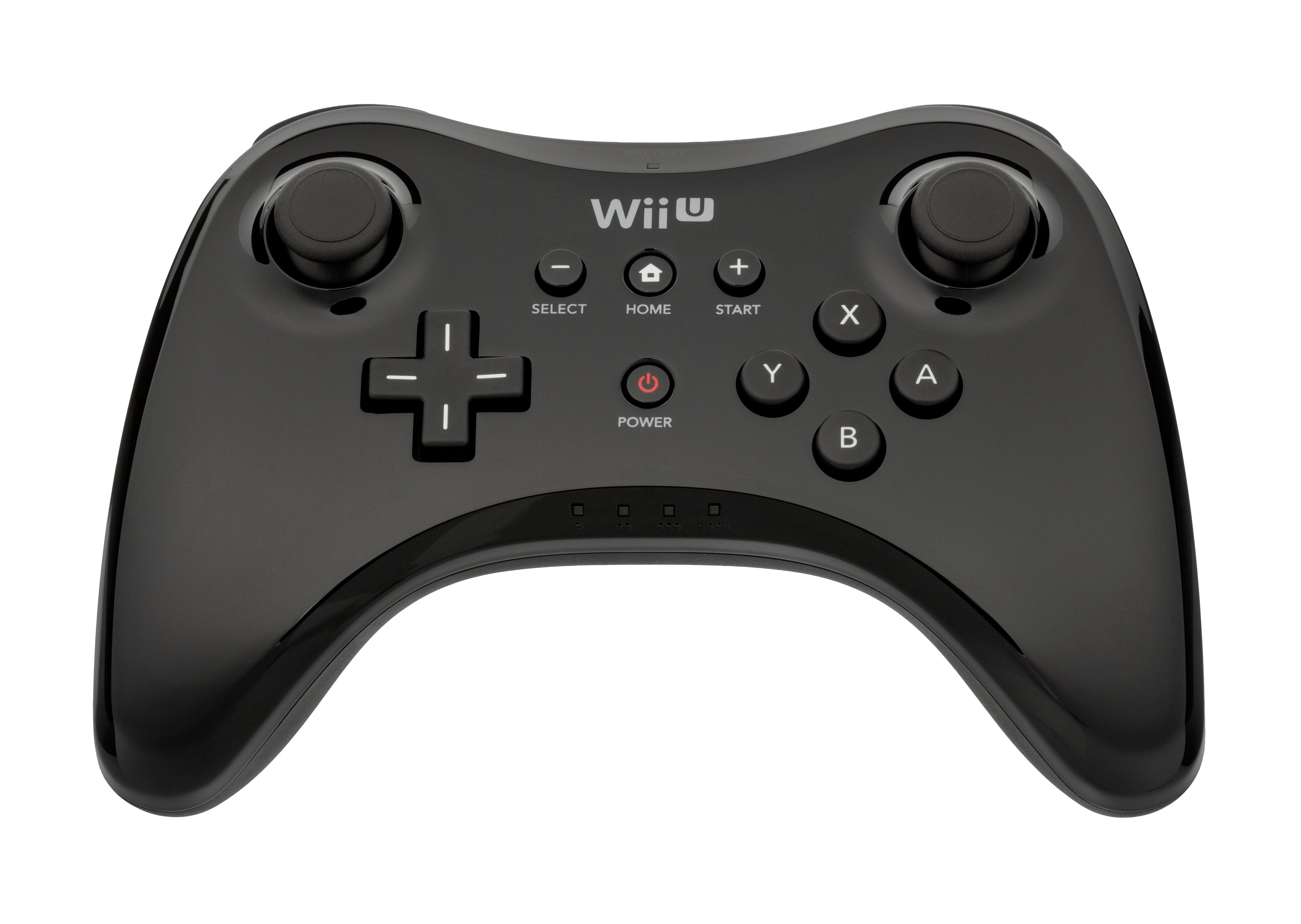 Wii U Pro Controller - Black - Video Game Accessory - Used - CaveGamers