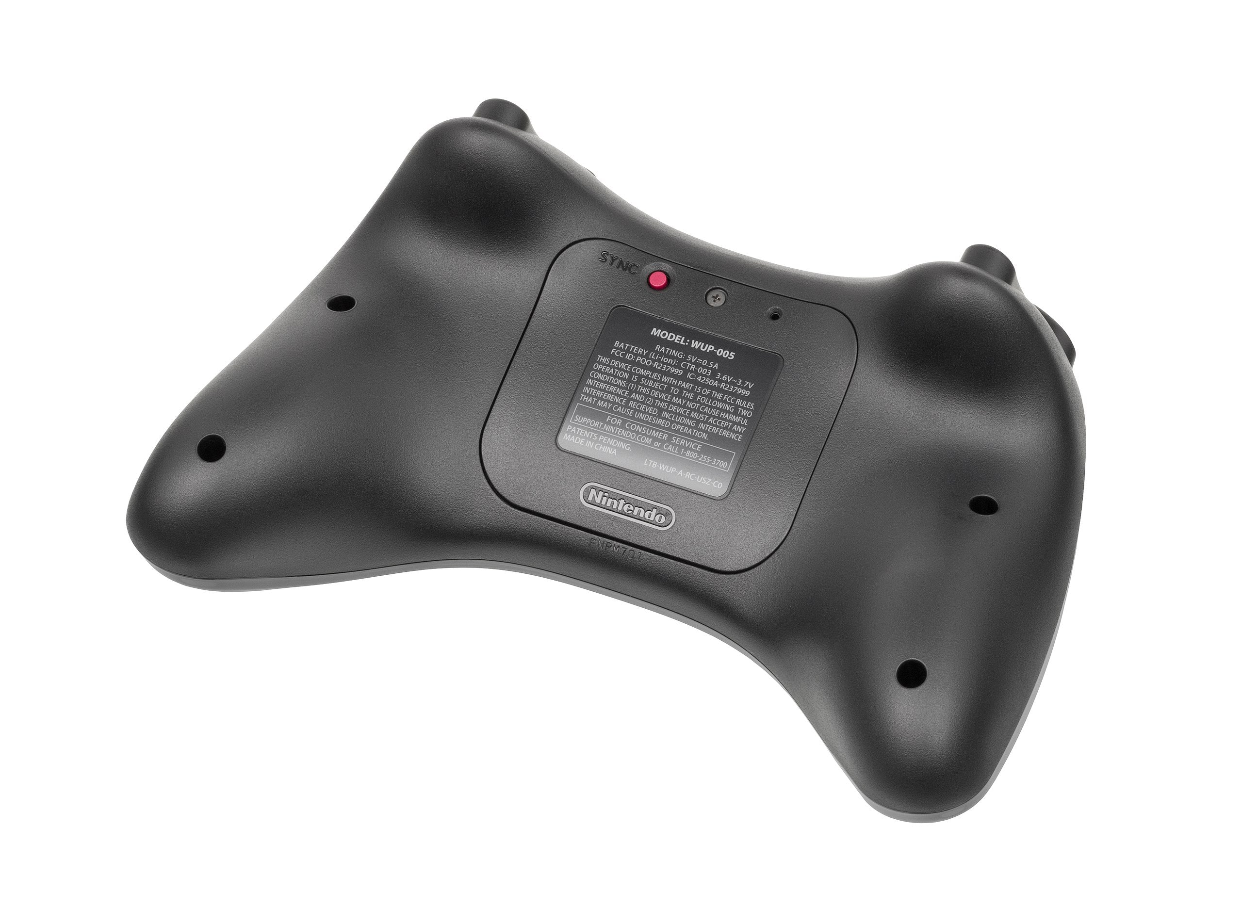 Wii U Pro Controller - Black - Video Game Accessory - Used - CaveGamers - Image 2