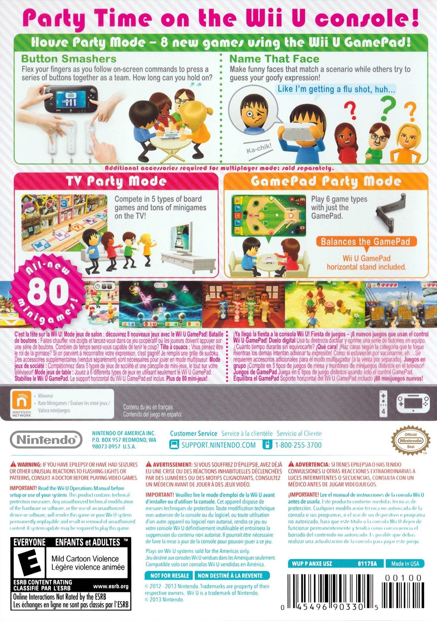 Wii Party U Wii U - Video Game - Used - CaveGamers - Image 2