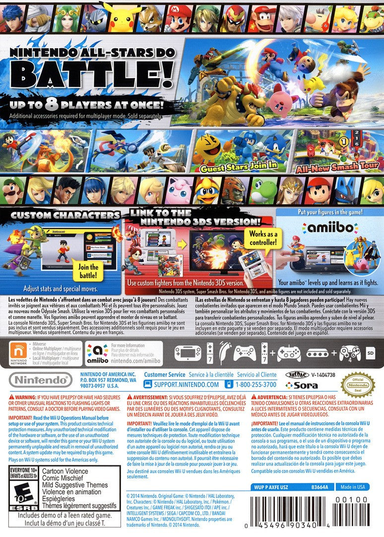 Super Smash Bros. Wii U - Video Game - Used - CaveGamers - Image 2