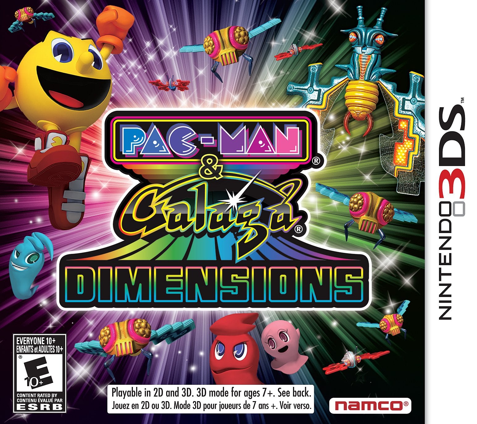 Pac-Man and Galaga Dimensions 3DS - Video Game - Used - CaveGamers