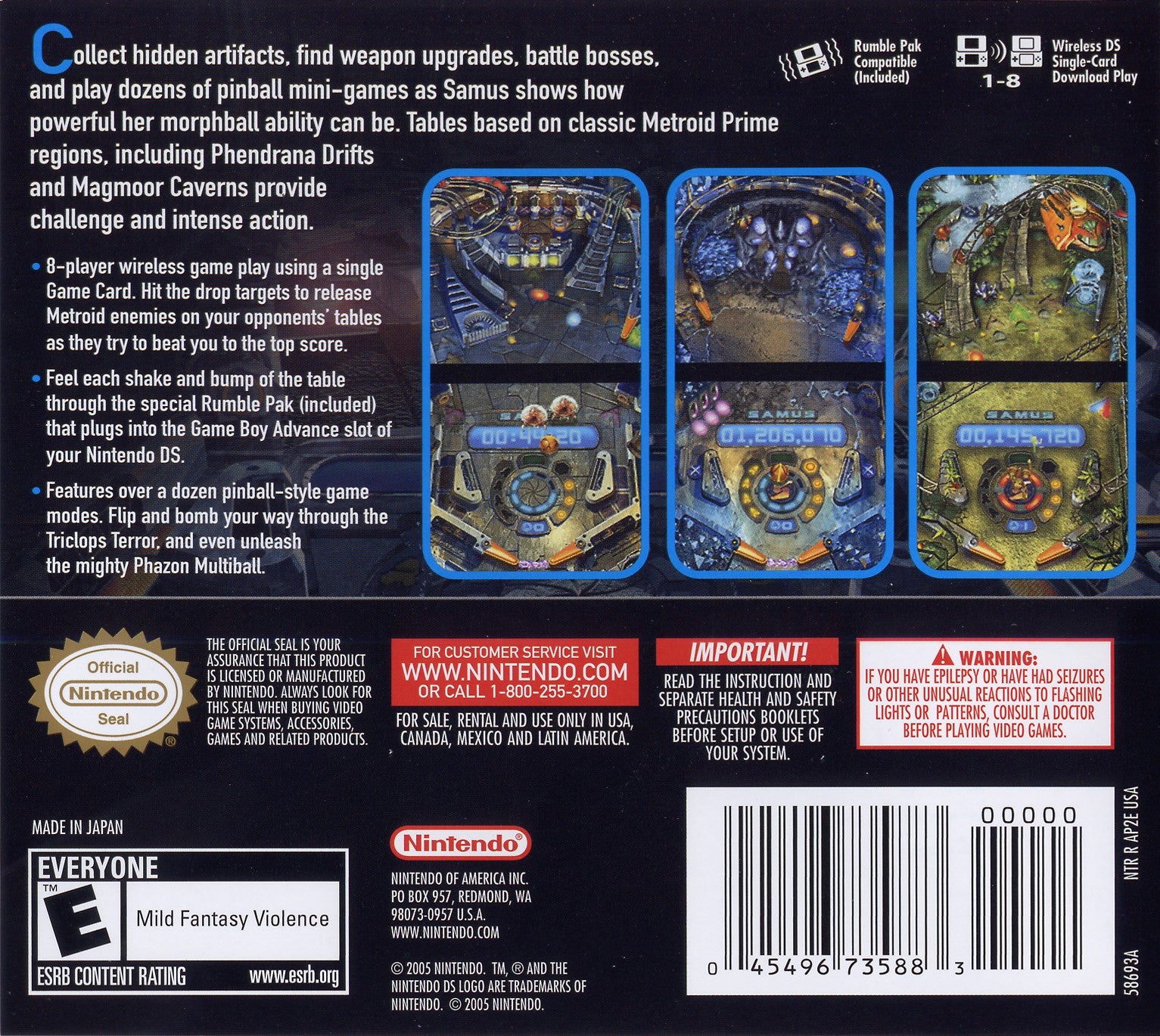 Metroid Prime Pinball DS - Video Game - Used - CaveGamers - Image 2