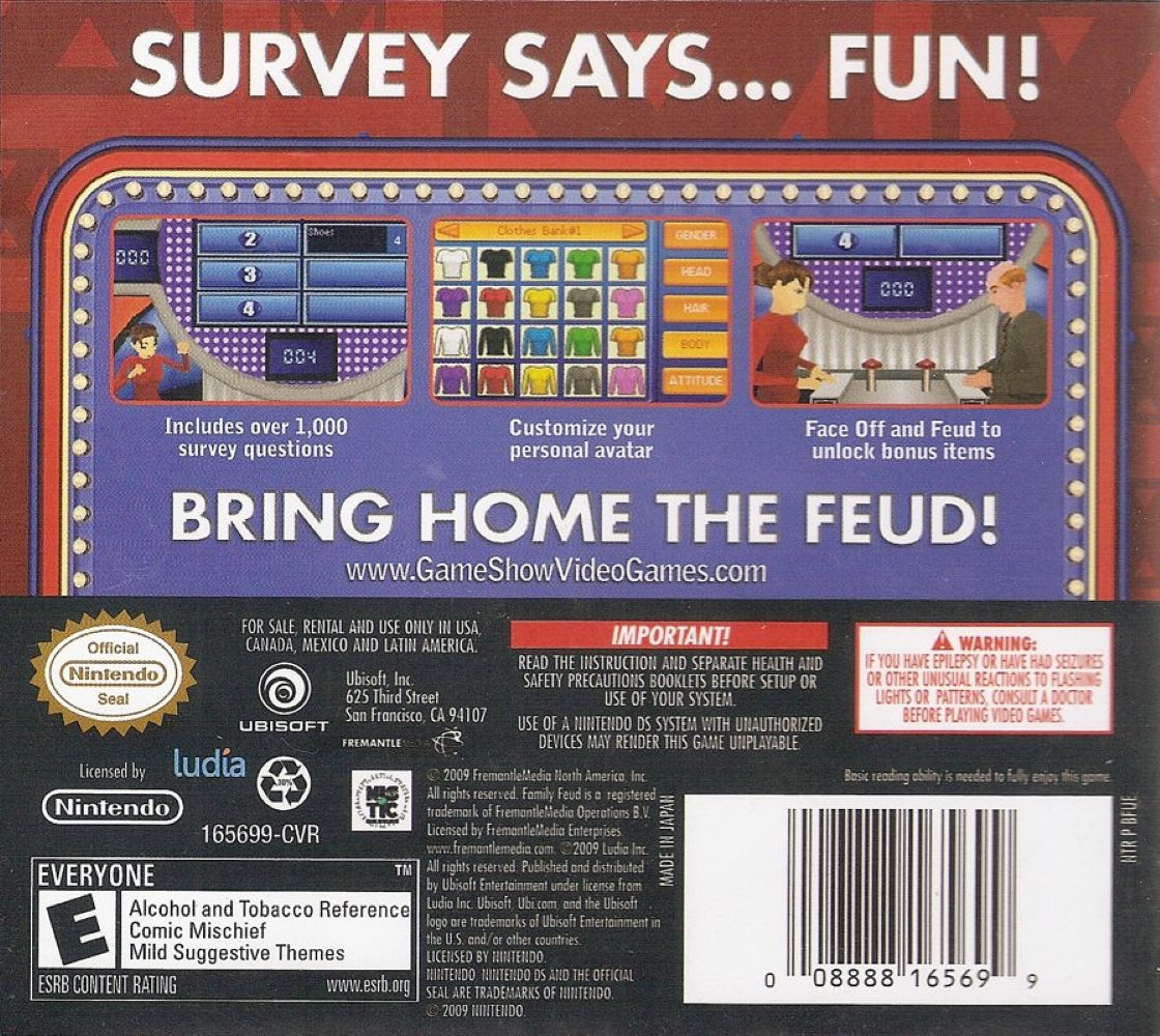 Family Feud 2010 Edition DS - Video Game - Used - CaveGamers - Image 2