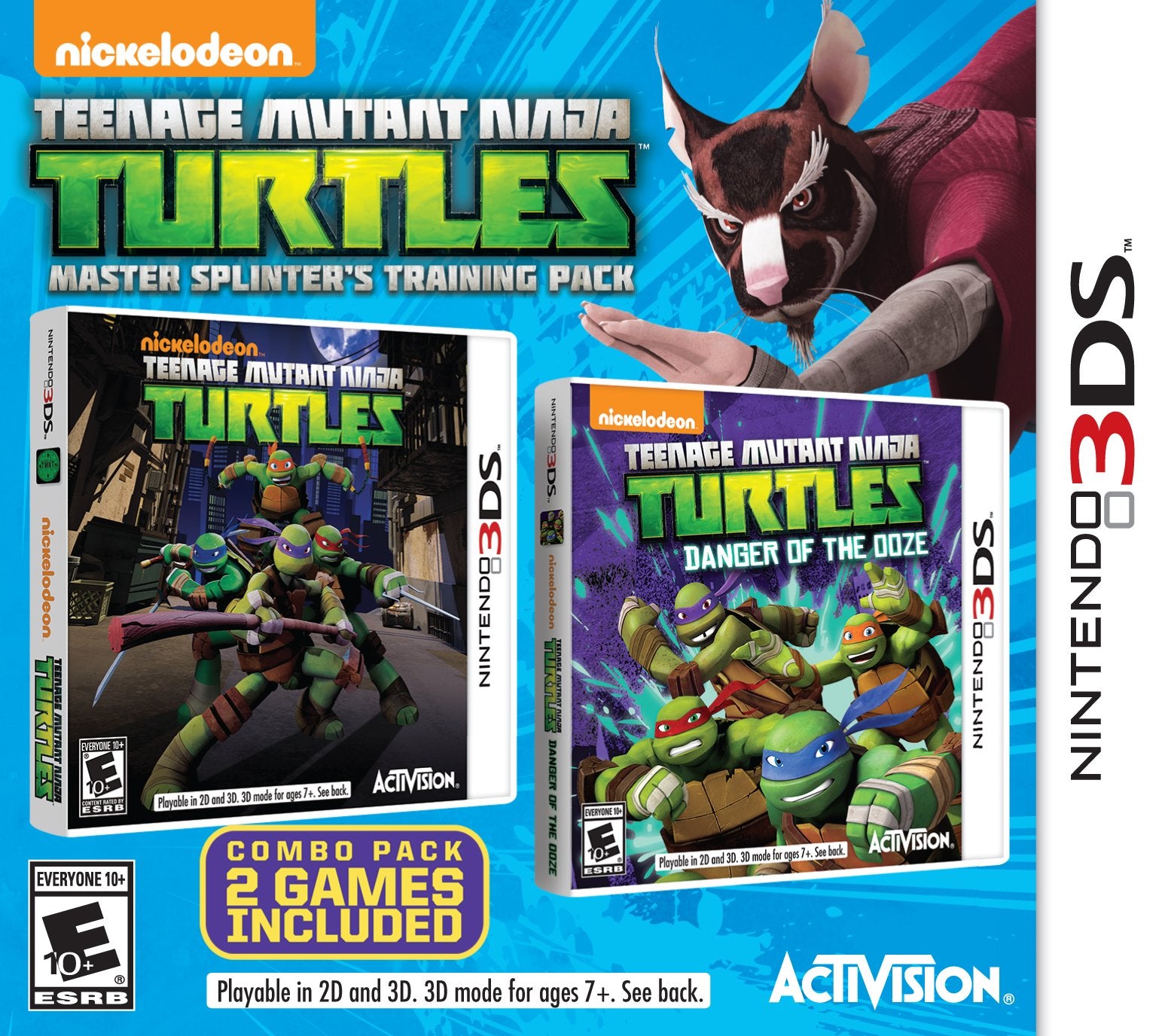Teenage Mutant Ninja Turtles Master Splinter's Training Pack 3DS - Video Game - Used - CaveGamers
