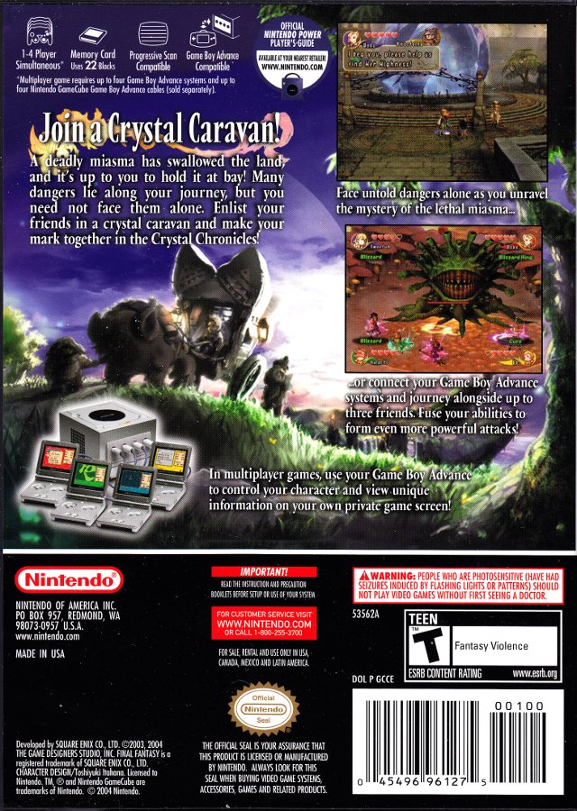 Final Fantasy: Crystal Chronicles GameCube - Video Game - Used - CaveGamers - Image 2