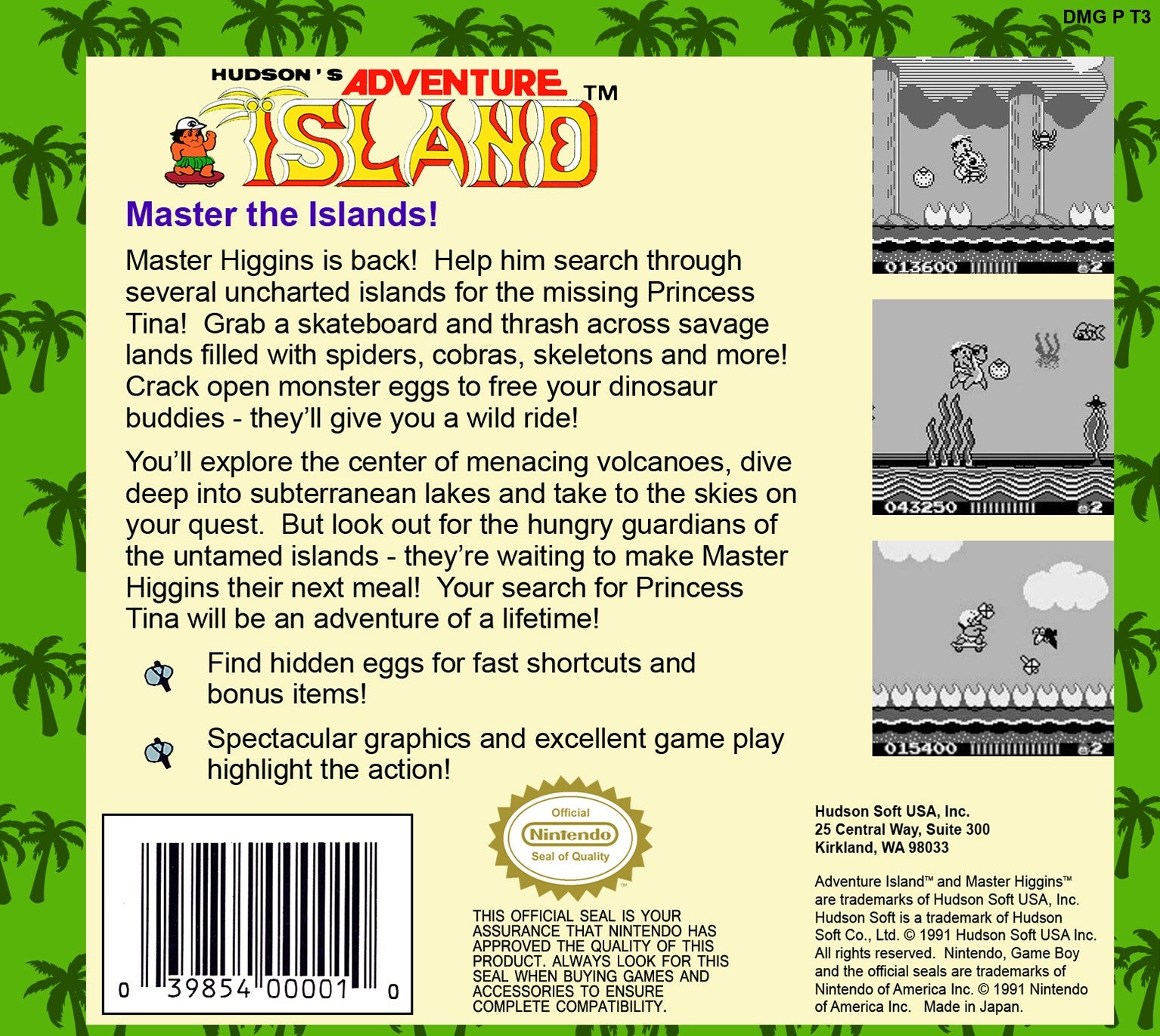 Adventure Island Game Boy - Video Game - Used - CaveGamers - Image 2