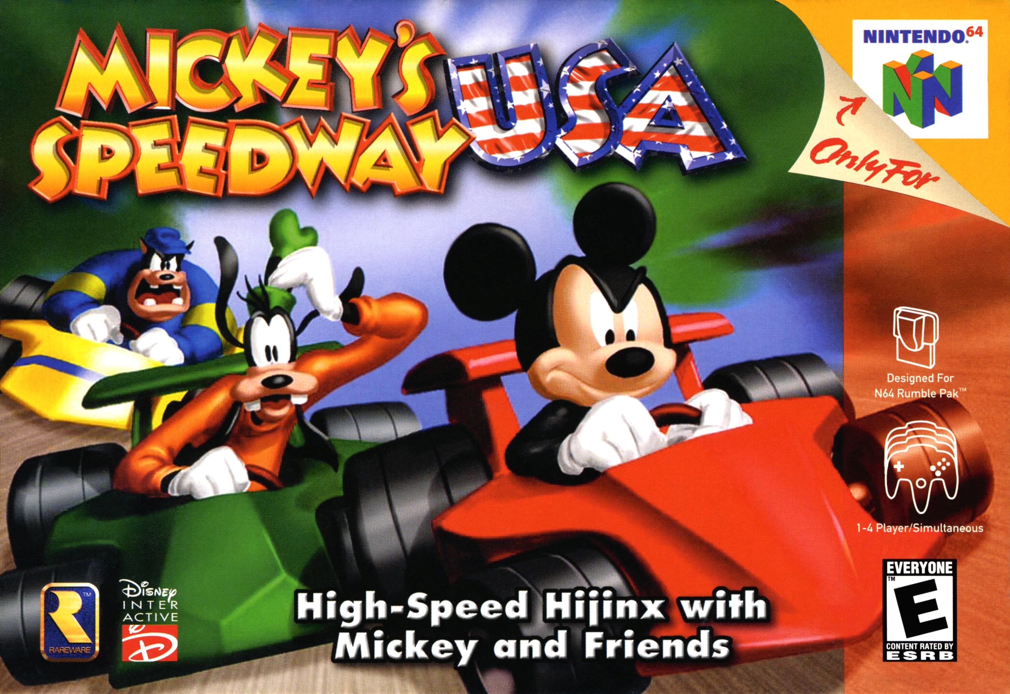 Mickey's Speedway USA N64 - Video Game - Used - CaveGamers