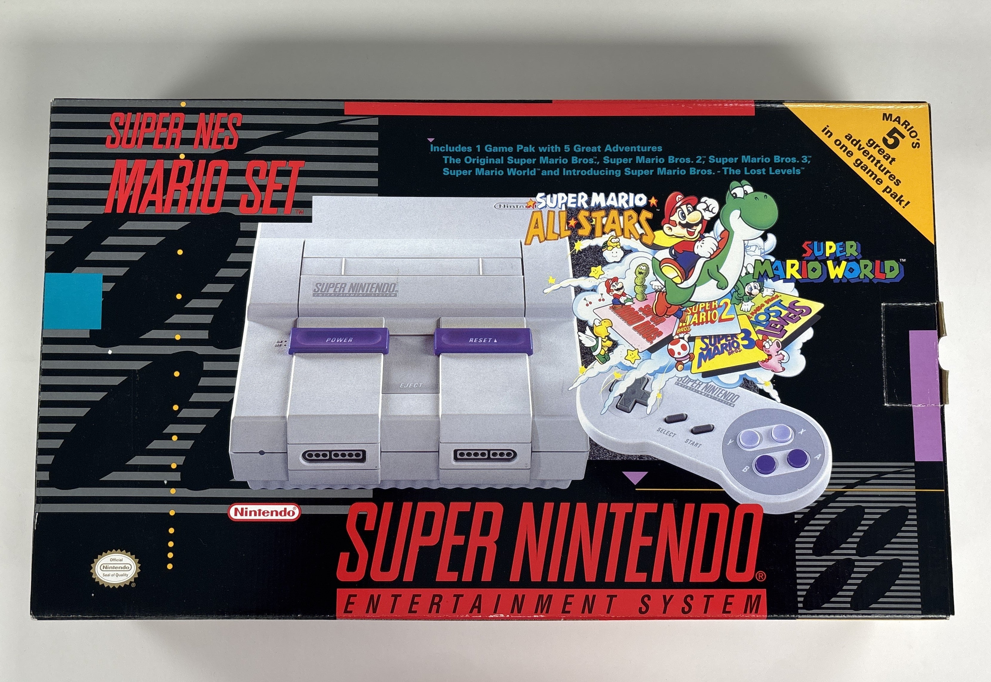 Super NES Mario Set SNES Nintendo Box Only No Game or Manuals