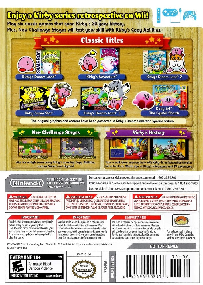 Kirby's Dream Collection: Special Edition Wii - Video Game - Used - CaveGamers - Image 2
