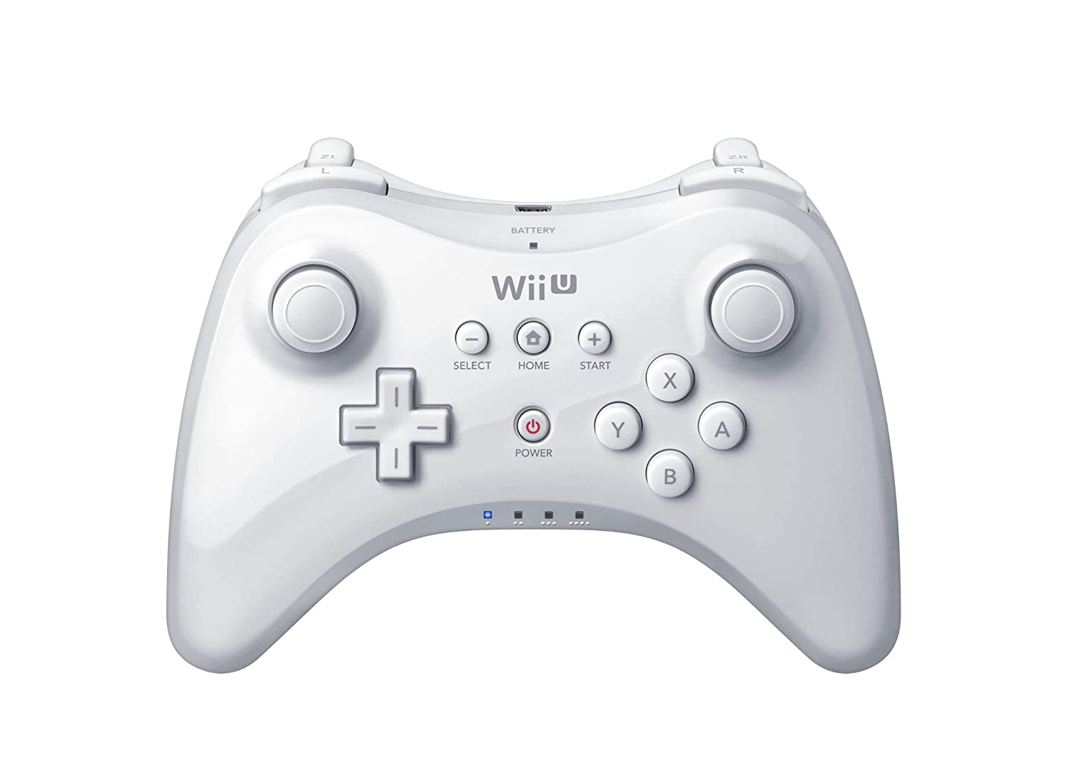 Wii U Pro Controller - White - Video Game Accessory - Used - CaveGamers