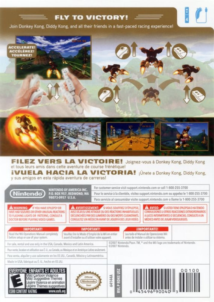 Donkey Kong: Barrel Blast Wii - Video Game - Used - CaveGamers - Image 2
